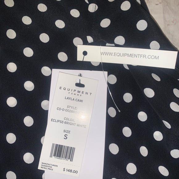 Equipment Layla polka dot cami nwt! - Picture 5 of 5